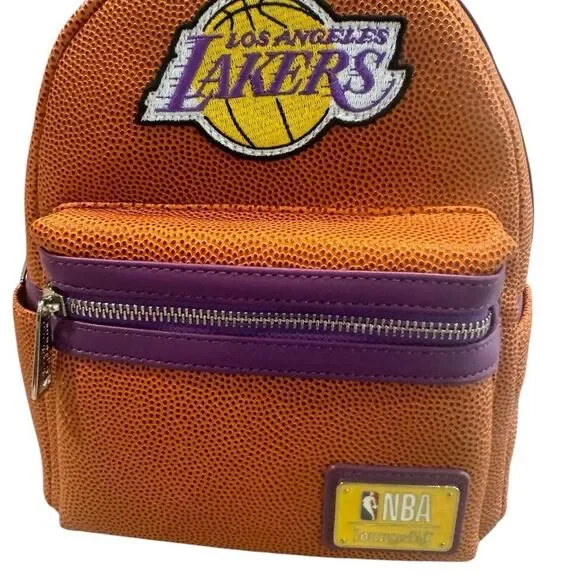 NBA Loungefly Lakers Mini Backpack NWT In original factory packaging - Picture 1 of 7